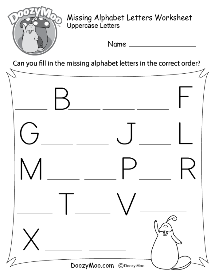 ABC Fill in the Blank worksheet for kindergarten students focusing on Earth and Space Science