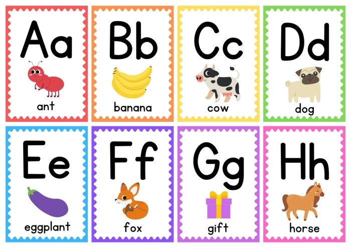 ABC Flashcards worksheet featuring the letter A and an apple illustration Coloring page for the letter A with an apple flashcard for preschoolers