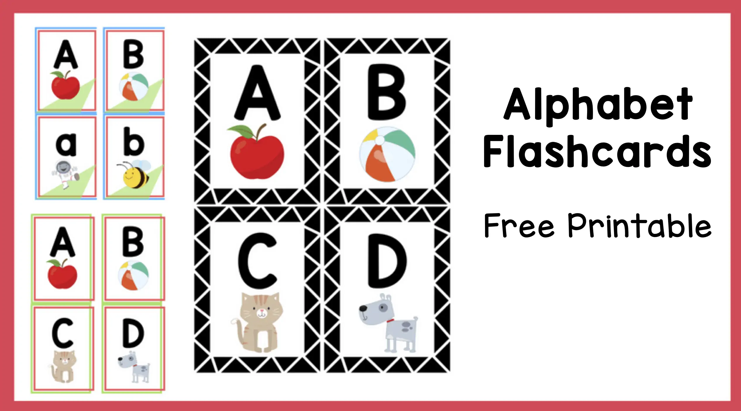 Alphabet worksheet for Pre-K A worksheet featuring the letter A for apple, designed for preschoolers to color and learn. ABC Flashcards: A colorful activity for early alphabet practice.