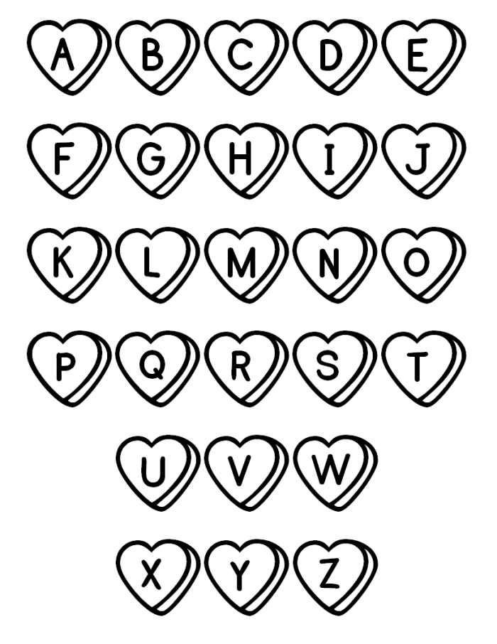 Coloring page featuring the alphabet for preschoolers to enhance their learning experience