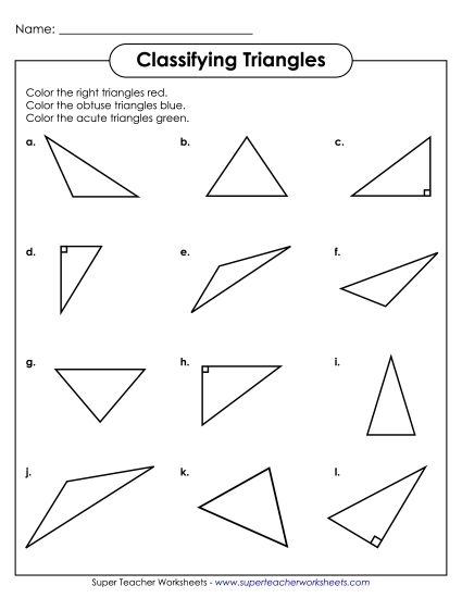 Sixth grade worksheet featuring geometry problems about calculating missing bases of acute triangles