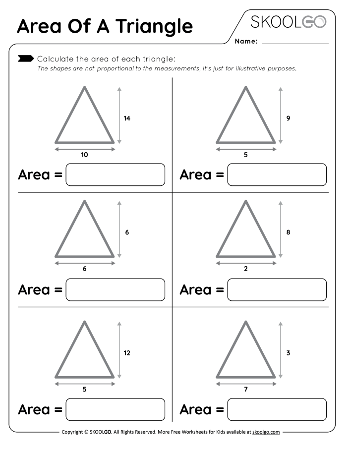 Exploring acute triangles: Area practice worksheet for students Worksheet featuring acute triangles and area calculations for sixth graders