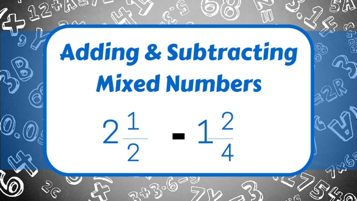 Adding and Subtracting with Mixed Numbers worksheet for Fourth Grade