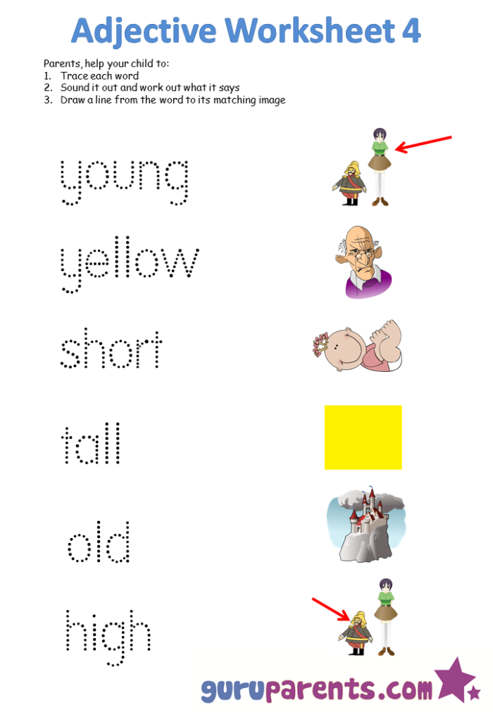 What is an Adjective Worksheet 3 Reading Activity First grade worksheet exploring adjectives through descriptive word exercises