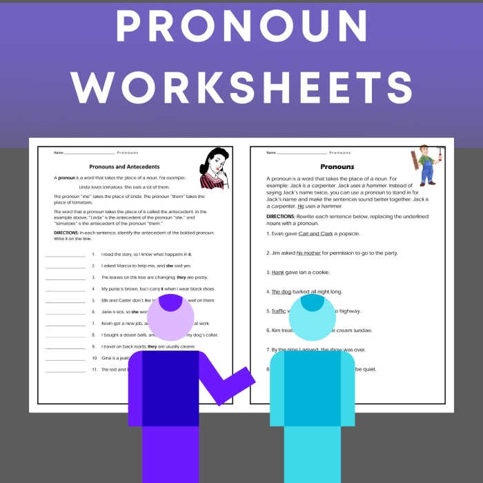 Advanced Pronoun Review Worksheet Five Phonics Grammar Practice Sixth grade advanced pronoun review worksheet covering intensive and reflexive pronouns