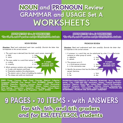 Phonics worksheet for Sixth Grade Advanced Pronoun Review worksheet for sixth graders focusing on pronoun skills. Explore grammar concepts like reflexive and intensive pronouns with this helpful resource.