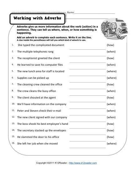 Engaging image of the Adverb Detectives worksheet, designed to help students fill in adverbs and find a missing ruby necklace Adverb Detectives to the Rescue worksheet for third graders, featuring a fun activity to master adverbs while solving a mystery