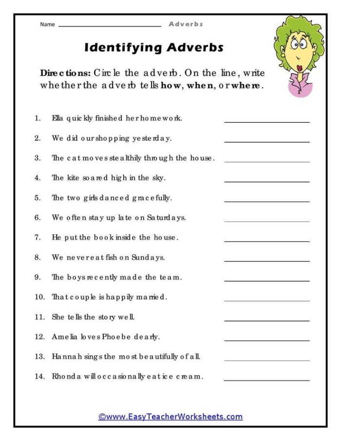 Engaging activity for mastering adverbs while solving a fun detective case Adverb Detectives worksheet featuring a mission to find a missing ruby necklace for third graders