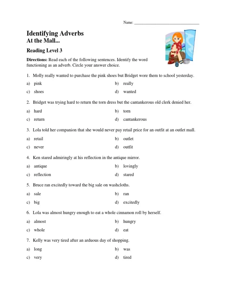 Engage in algebra while helping detectives find clues by filling in adverbs to solve the case! Adverb Detectives to the Rescue worksheet for third graders featuring a mystery about a missing ruby necklace