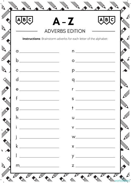 Second grade worksheet on identifying and using adverbs in sentences