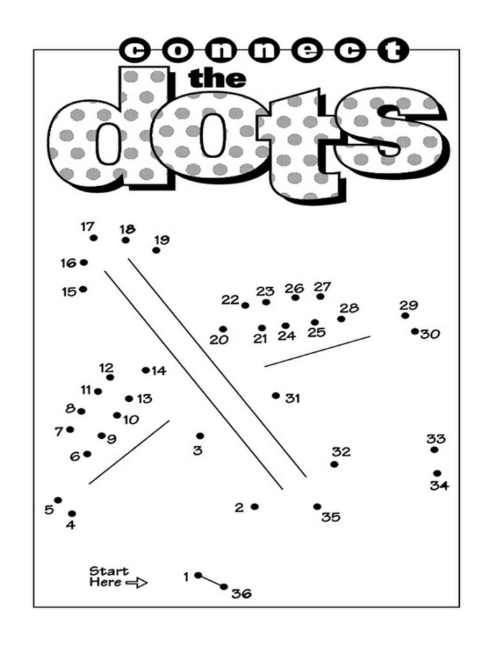 Airplane Dot-to-Dot Activity Worksheet 17 for Pre-K Sight Words Preschooler connecting dots in alphabetical order to reveal an airplane shape for worksheet 17