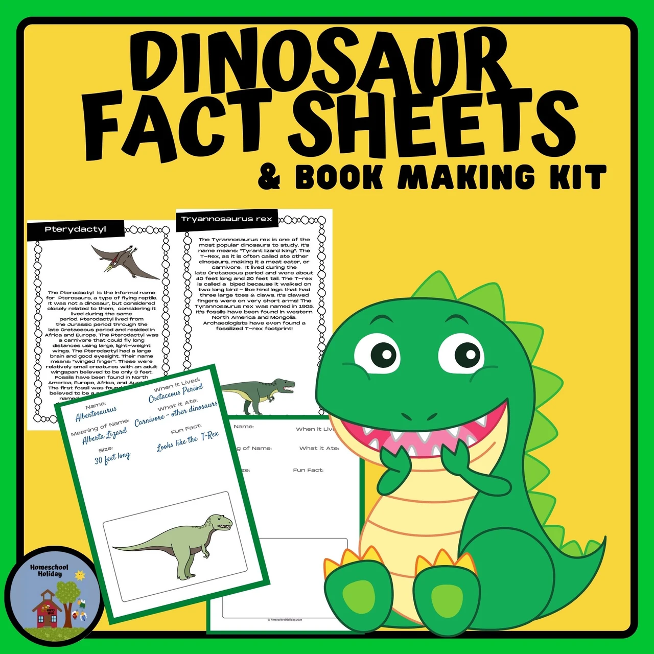 Colorful worksheet featuring an Albertosaurus for first graders to learn and color. Engaging Albertosaurus worksheet for young learners to explore dinosaur origins.