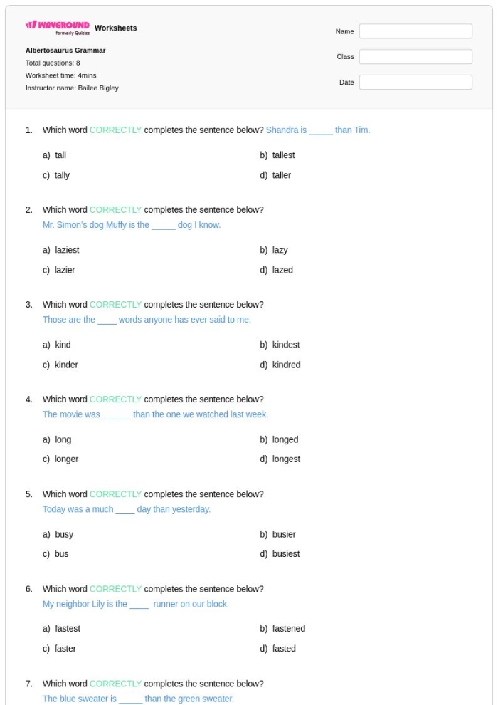 Colorful worksheet featuring an Albertosaurus for first graders to learn and color.