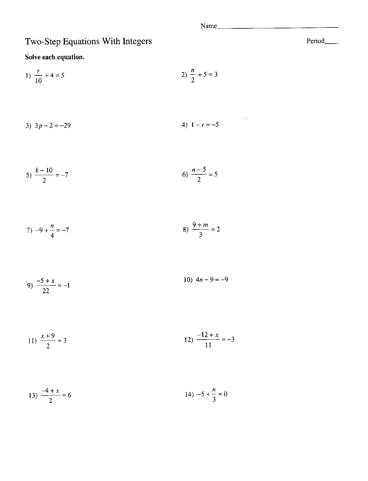 A student solving algebraic equations on paper with a pencil to find the value of x