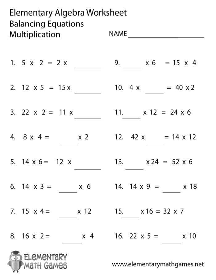 Fifth grade algebra worksheet with dancing skeletons and ghosts solving for x in equations