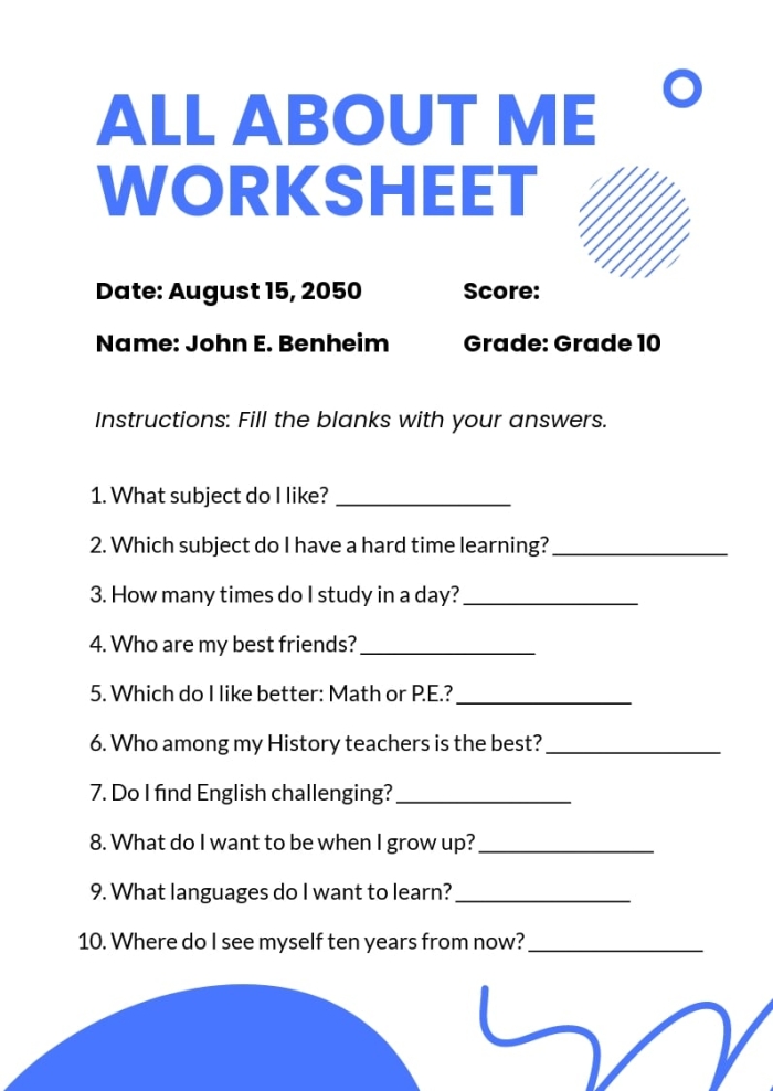 All About Me Report Worksheet for Pre-K Writing Practice 16 Pre-K student completing an All About Me Report handwriting practice worksheet