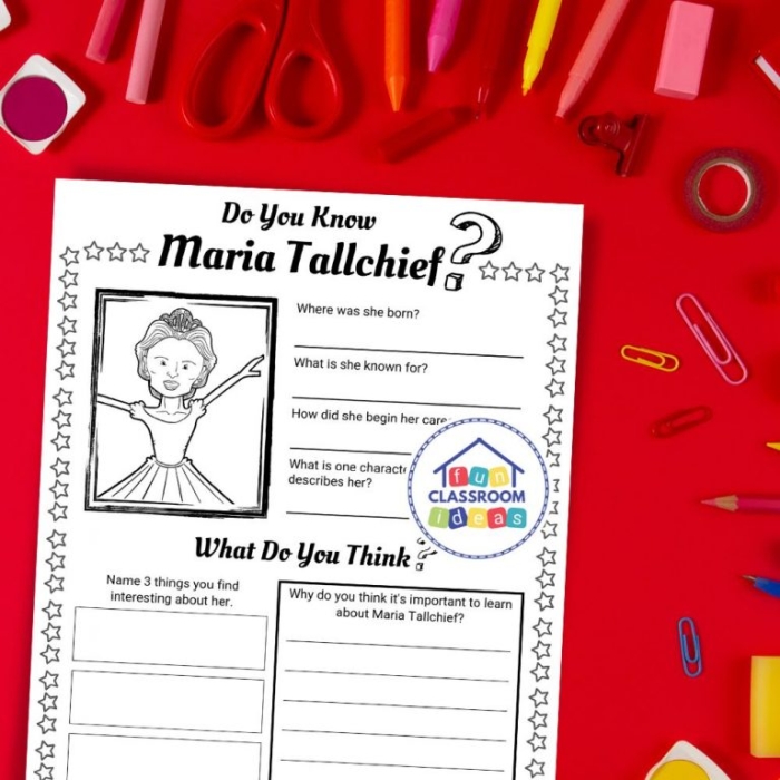 Image of the All About Misty Copeland Reader worksheet designed for Pre-K students