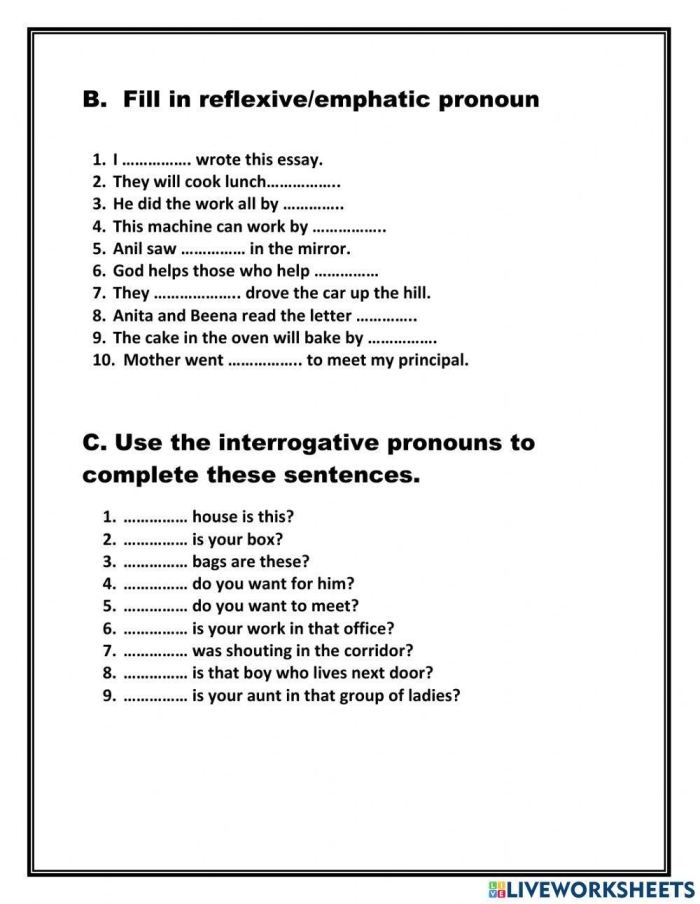 Multiplication worksheet for Fifth Grade Practice worksheet for identifying various types of pronouns in fifth grade. All Kinds of Pronouns: Engaging worksheet for learning about indefinite, possessive, and relative pronouns.