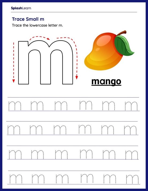 Children tracing lowercase letters A to Z on colorful alphabet blocks worksheet