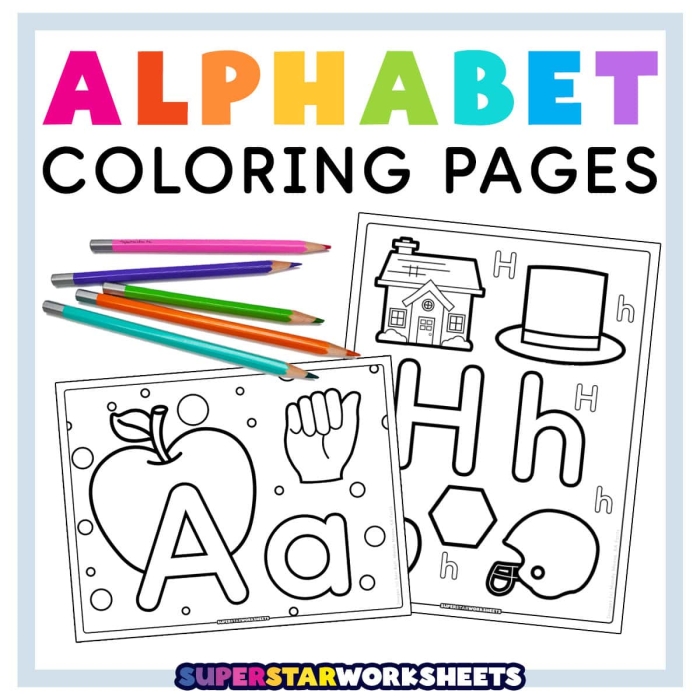 Engaging ABCs coloring worksheet designed for preschool learning activities Coloring page featuring uppercase letters for Pre-K students to enhance letter recognition and motor skills