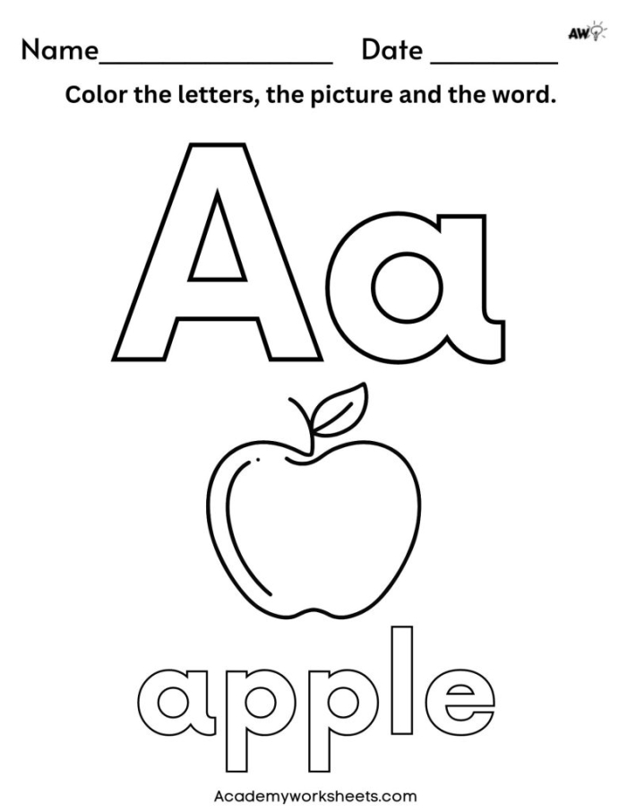 Engaging Alphabet Coloring Page worksheet for Pre-K learning activities Coloring page featuring uppercase letters for preschoolers to enhance their letter recognition skills