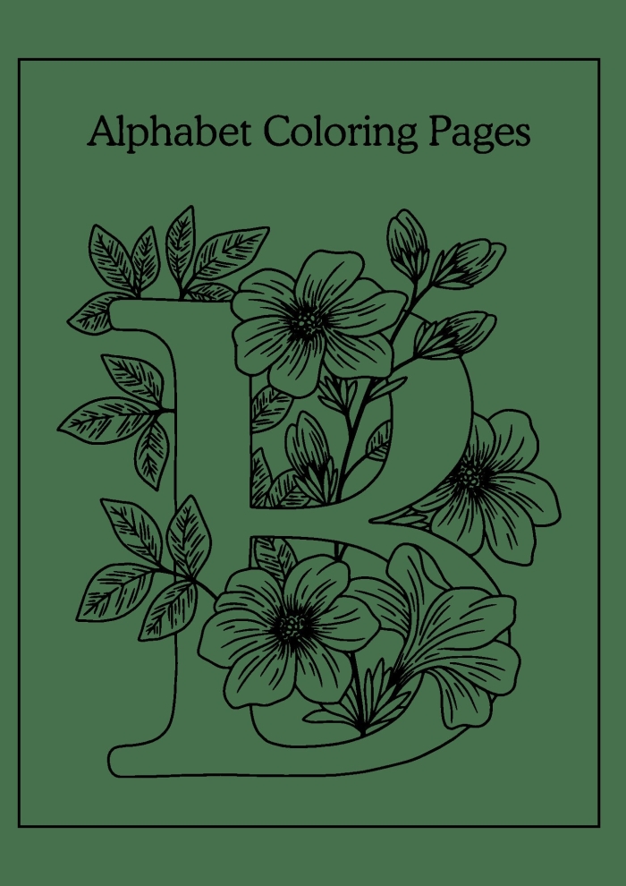 Engaging Alphabet Coloring Page worksheet for Pre-K learners, Image 24 Coloring page featuring uppercase letters for preschoolers to enhance letter recognition and fine motor skills