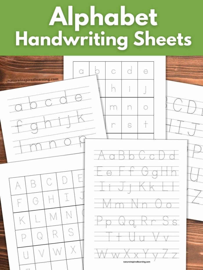 Alphabet Learning worksheet with A to Z maze for preschoolers