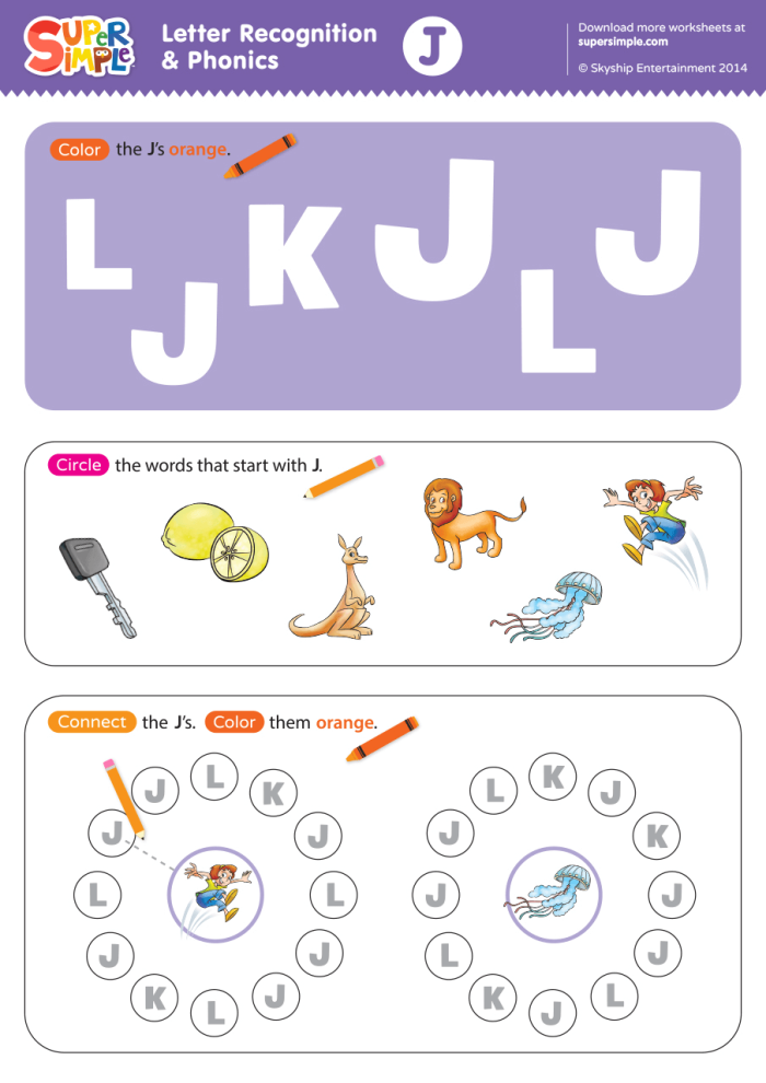 Printable Alphabet Phonics Start with A worksheet for Pre-K reading practice