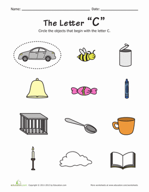 Pre-K student working on an Alphabet Phonics Start with A worksheet during a trip