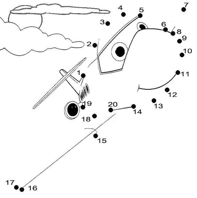 Airplane Dot to Dot Worksheet Activity Page 16 Preschool airplane dot to dot worksheet for kids practicing the alphabet letters A through Z