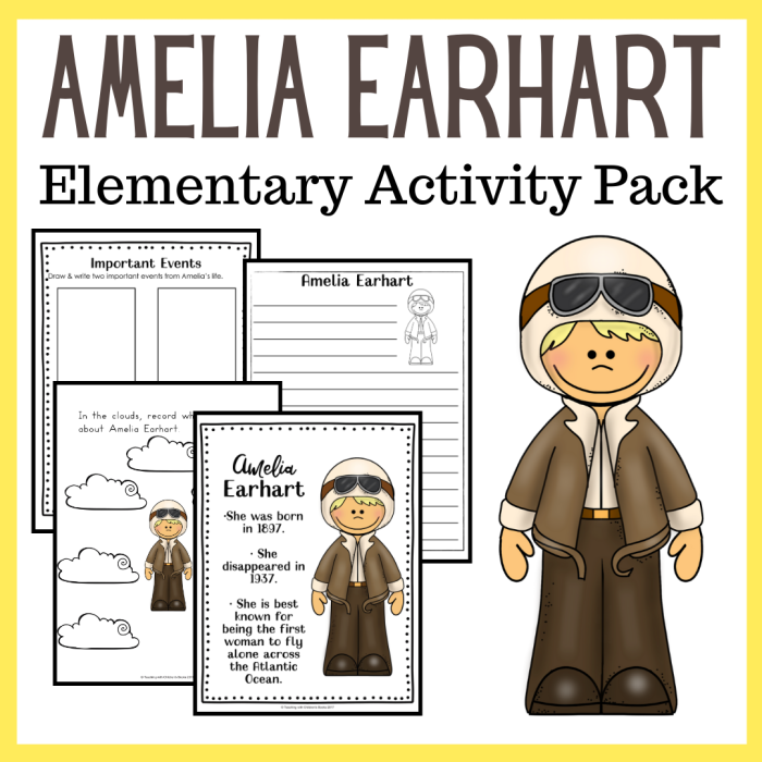 Engaging worksheet about Amelia Earhart for developing reading skills in young learners Amelia Earhart Reading Response worksheet for second graders focusing on reading comprehension