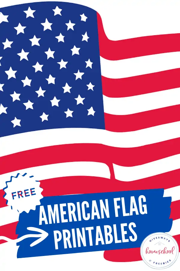 Kindergarten math worksheet featuring an American flag coloring activity for counting stars and stripes