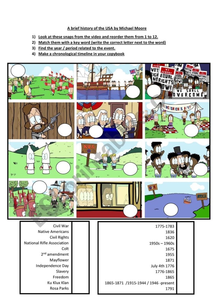 Third grade student completing a social studies worksheet about the history of the American flag