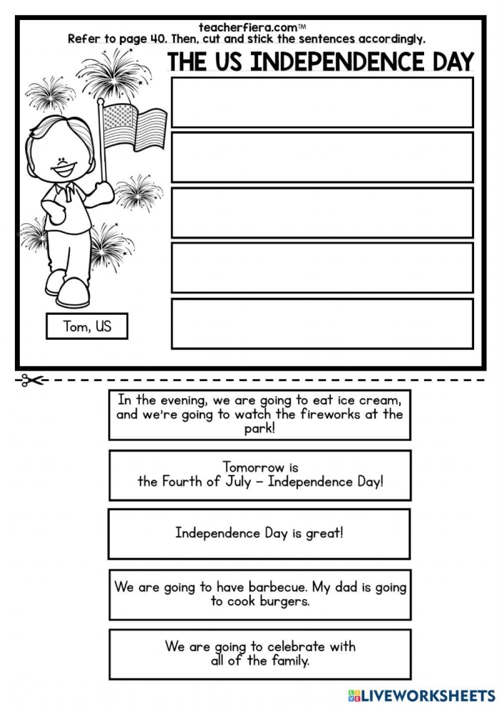 American Independence Creative Writing Worksheet for Fifth Grade Word Families Practice Fifth grade students exploring word families through creative writing about the Declaration of Independence