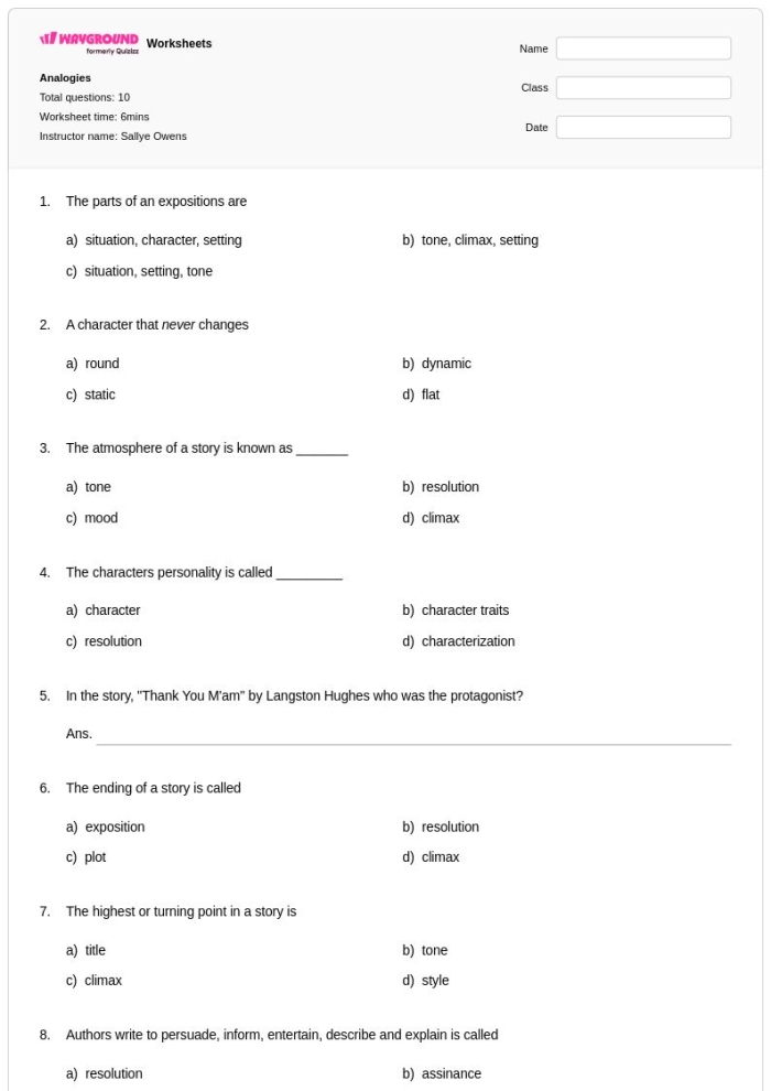 Working with Analogies worksheet page four featuring decimal comparison practice Third grade student completing a decimal-themed worksheet about identifying relationships in analogies