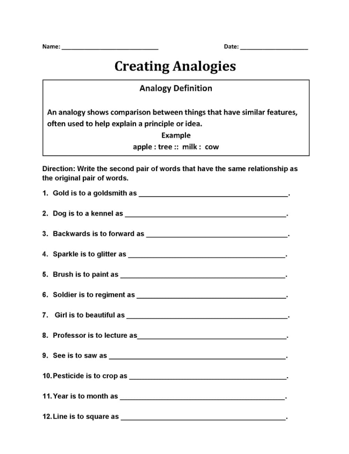 Working with Analogies Worksheet Number 8 for Third Grade Decimals Third grade students practicing vocabulary connections on a Working with Analogies worksheet