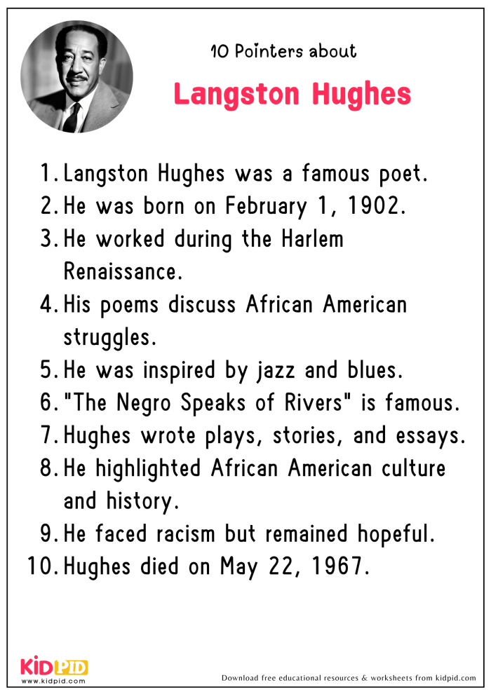 Educational resource featuring "Mother to Son" by Langston Hughes for middle school readers Worksheet for analyzing Langston Hughes's poem "Mother to Son" for seventh graders