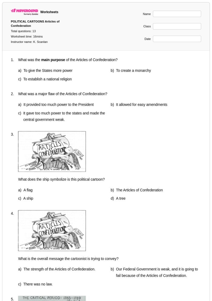 Analyzing Political Cartoons Women's Right to Vote Worksheet Exercise 8 Seventh grade students analyzing a historical political cartoon about women's suffrage to answer comprehension questions