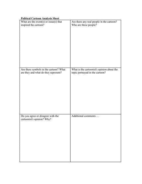 Worksheet activity on interpreting political cartoons for 11th lesson in the women's voting rights unit Seventh grade students analyzing a historical political cartoon about the struggle for women's suffrage on a worksheet