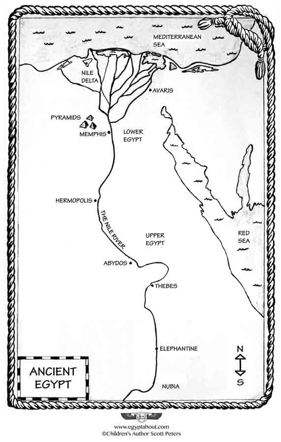 Ancient Egypt Geography Map Worksheet Number Nine Fifth grade geography worksheet featuring a detailed map of ancient Egypt for history studies