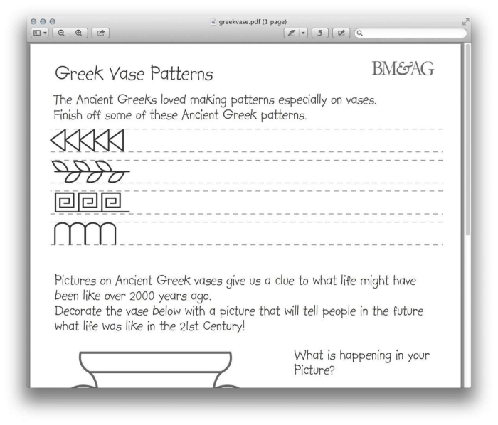 Detailed worksheet on ancient Greek governments for sixth graders
