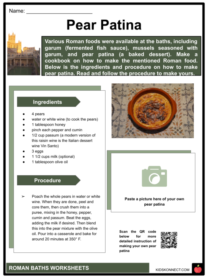 Visual guide to understanding Roman baths: Graphic Organizer for sixth graders Detailed graphic organizer worksheet for exploring ancient Roman baths
