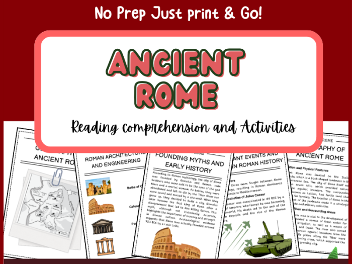 Sixth grade social studies worksheet highlighting the distinct social classes within Ancient Roman society