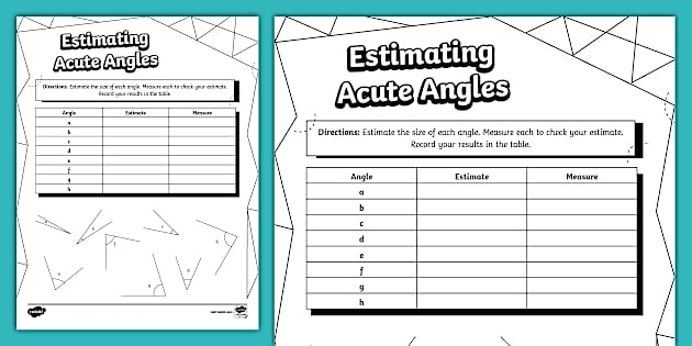 Fourth grade student practicing basic geometry by identifying parts of an angle on a worksheet