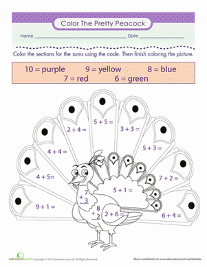 Zebras and tigers illustrated for counting and addition practice in a Pre-K worksheet