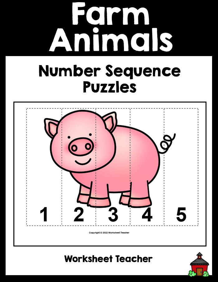 Pre-K math worksheet featuring counting and addition problems with cute illustrated zebras and tigers