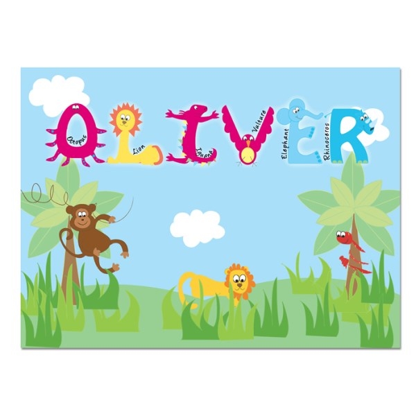 Animal Alphabet Placemat worksheet featuring letters and corresponding animals for Pre-K learners