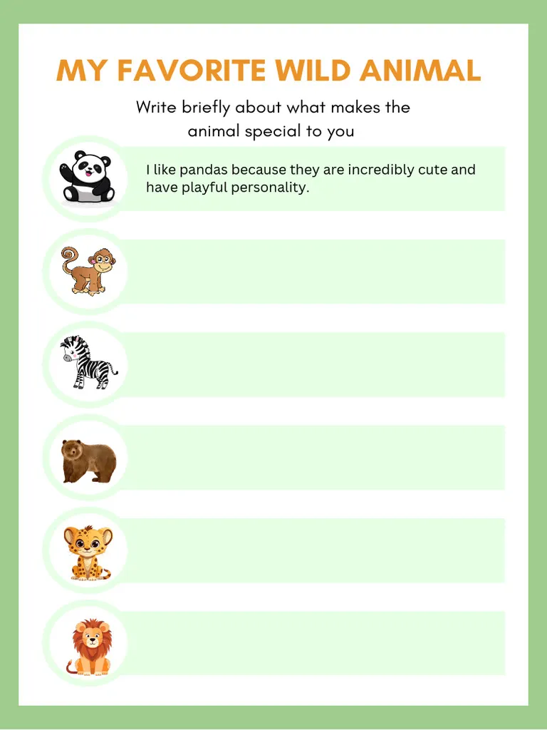 Worksheet featuring fourth-grade students making inferences about animals in a nonfiction text