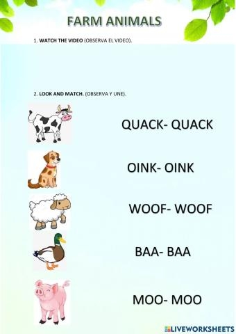 Engaging third-grade activity on sounds made by animals in an alphabet format Animal Onomatopoeias worksheet featuring a fun puzzle to find animal sounds
