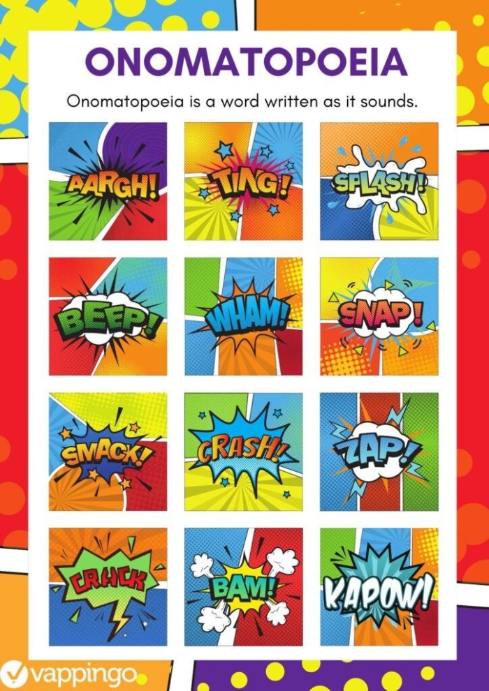 Onomatopoeia word search for fifth graders exploring animal sounds across cultures Worksheet featuring a word search puzzle on animal sounds in various languages